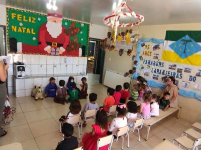 Núcleo Feminino Coprossel e CEMEI Sementinha do Saber levam alegria no Natal das Crianças da Escola